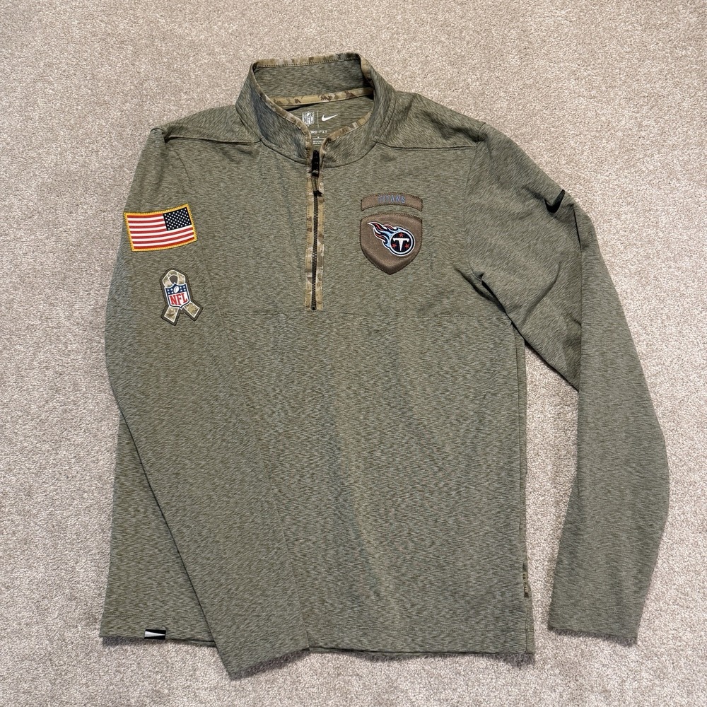 Tennessee Titans Shirt Size M Salute Service Nike‎ Tee Football USA Army Mens